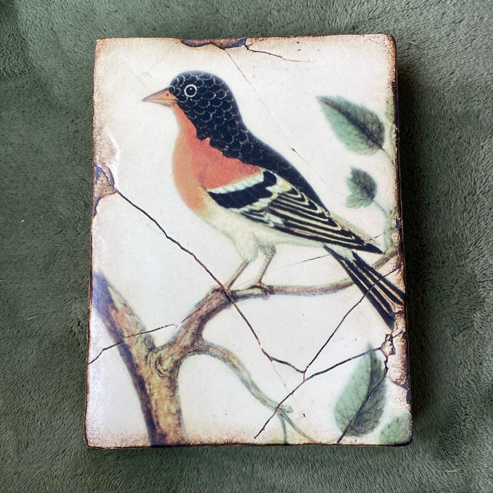 Sid Dickens RETIRED “Crimson Bird” Memory Block.